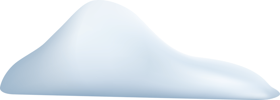 3d snow caps, png