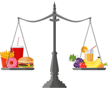 Concept of weight loss, png