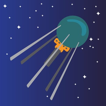 Space Satellite Icon vector
