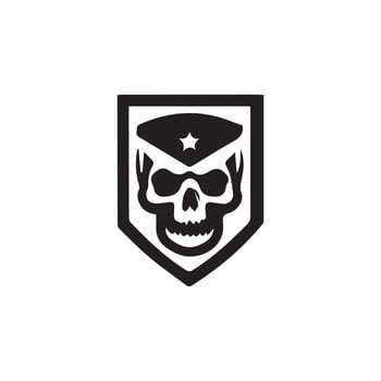 skull logo icon design vector illustration  design template