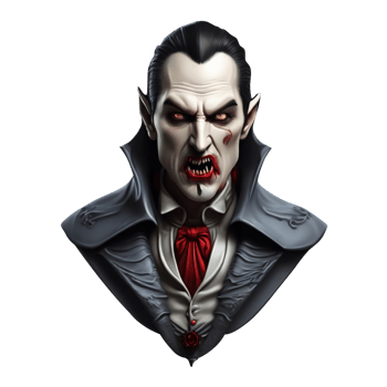 AI generated dracula vampire png