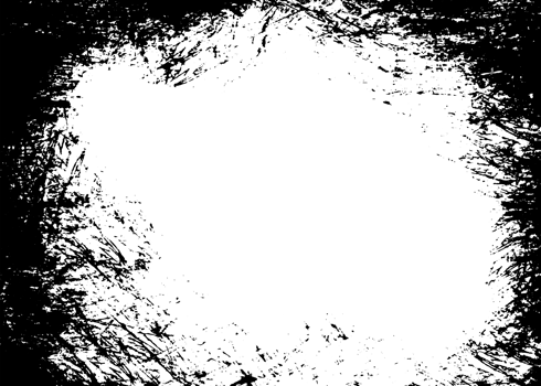 Grunge border texture background. Abstract frame overlay. PNG graphic illustration with transparent background.