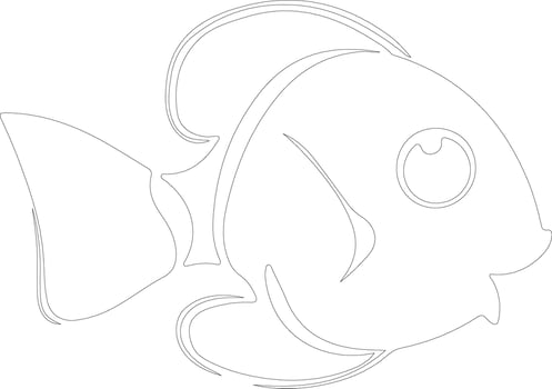dory    outline silhouette vector