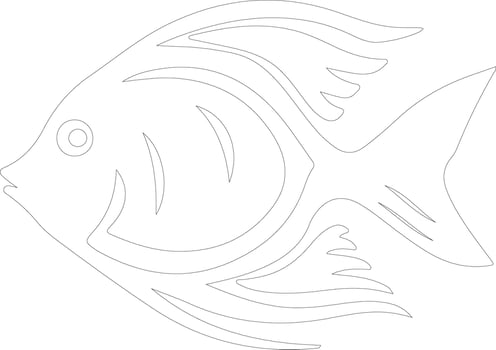 dory    outline silhouette vector