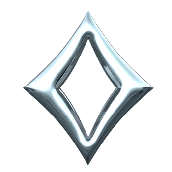 3d chrome number 0 png