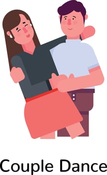 Trendy Couple Dance vector