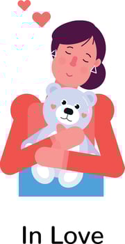Trendy In Love vector