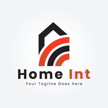 Smart Home vector icon illustration. Home internet symbol icon