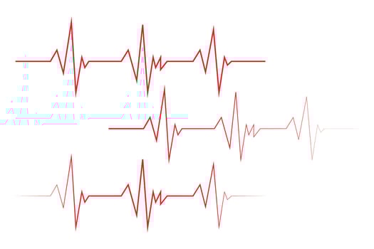 ECG heart beat line icon symbol, Heart beat pulse hospital logo sign. Vector. vector