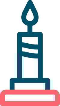 Candle Creative Icon Design vector