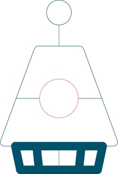 Space Capsule Creative Icon Design vector