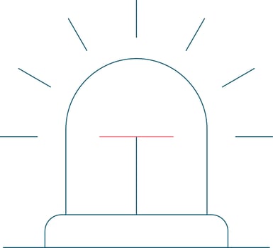 Siren Creative Icon Design vector