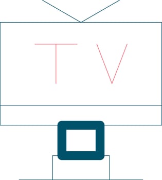 Tv Creative Icon Design vector