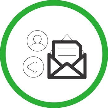 Mail Advertising Creative Icon Design vector