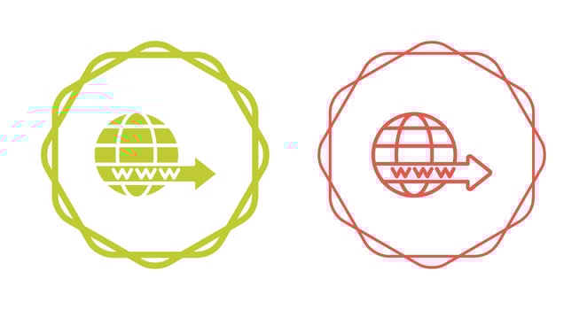 Domain Forwarding Vector Icon