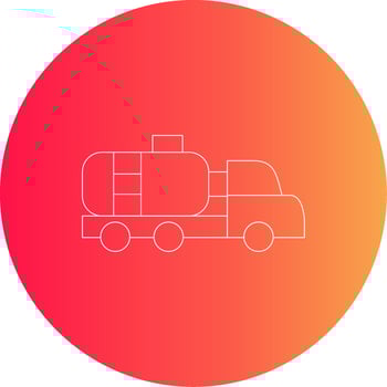 Tanker Truck Creative Icon Design vector