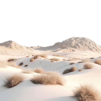 AI generated Stone and Sand in a Dessert on Transparent background - Ai Generated png