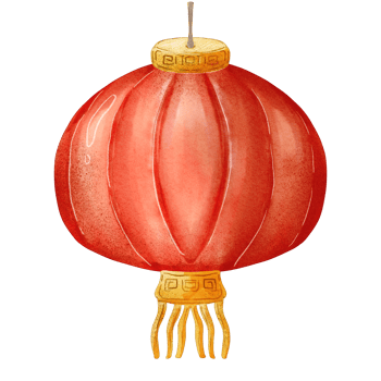watercolor chinese lantern png