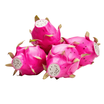 AI generated Dragonfruits isolated on a transparent background. png