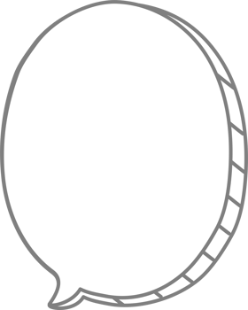 3d black and white color speech bubble balloon icon sticker memo keyword planner text box banner, flat png transparent element design