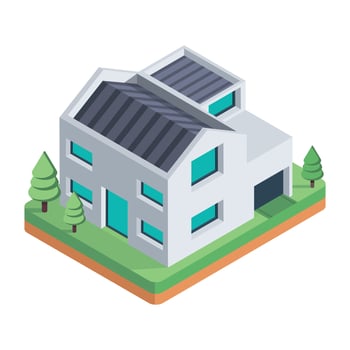 Commercial Buildings Icon vector