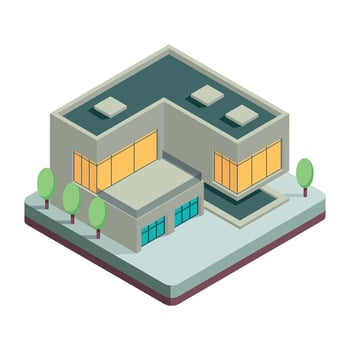 Modern Buildings Icon vector