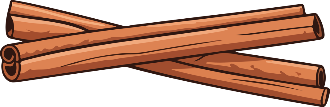 AI generated cinnamon design illustration isolated on transparent background png