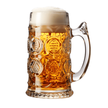AI generated Oktoberfest Beer Stein on transparent background PNG image