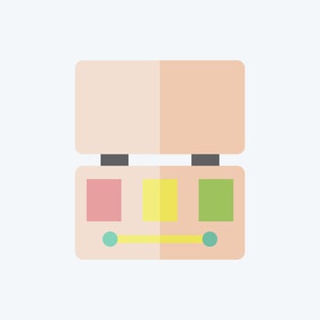 Icon Eyeshadow Palette. related to Fashion symbol. flat style. simple design editable. simple illustration vector