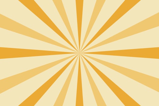 retro sun rays background vector template