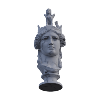 Athena  statue, 3d renders, isolated, perfect for your design png