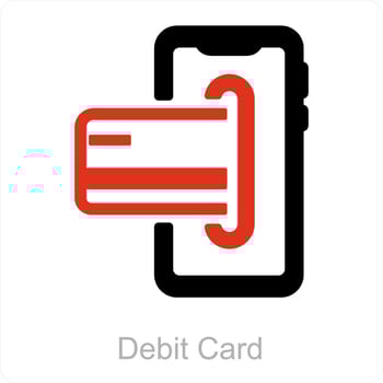 Debit Card and payment icon concept vector