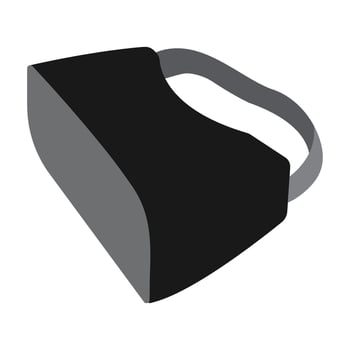 VR glasses icon vector