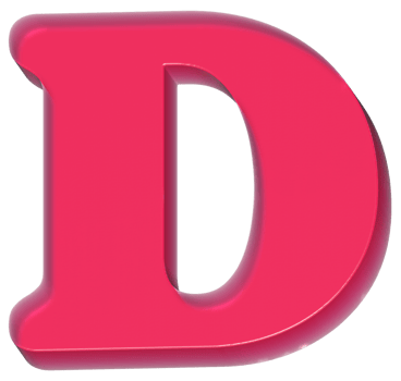 D Y2K Sweet Jelly Alphabet Letters png