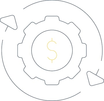Procedure Cost Creative Icon Design vector