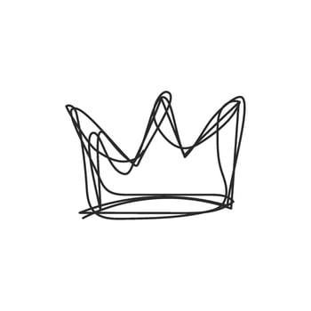 Scrible line art hand draw vector