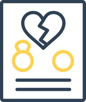 Divorce Creative Icon Design vector