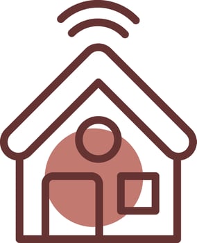 Smart Home Creative Icon Design vector