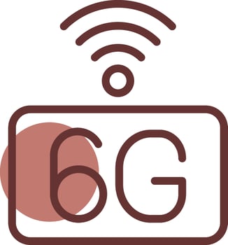 6G Network Creative Icon Design vector