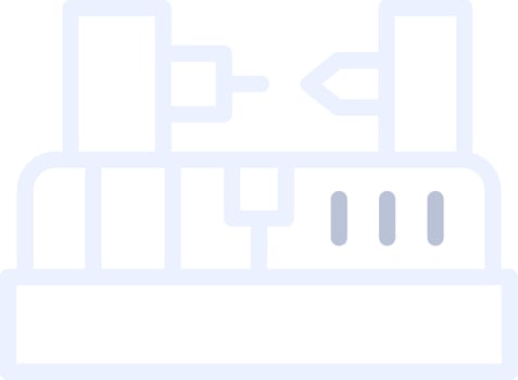 Lathe Machine Creative Icon Design vector