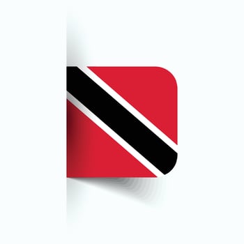 Trinidad and Tobago national flag, Trinidad and Tobago National Day, EPS10. Trinidad and Tobago flag vector icon