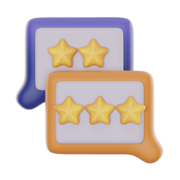 testimonials 3d icon illustration. feedback 3d rendering png