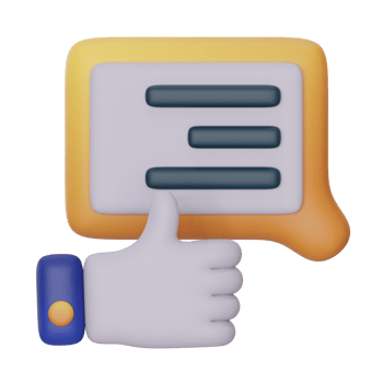 positif feedback 3d icon illustration. feedback 3d rendering png