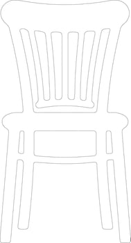 Chair  outline silhouette vector