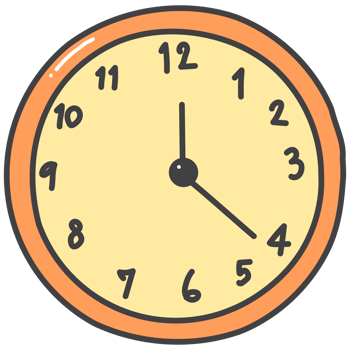 Clock doodle cartoon png