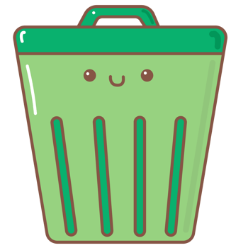 bin doodle cartoon png