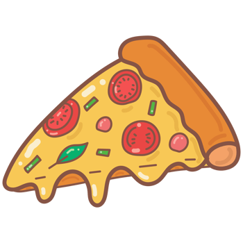 Pizza doodle cartoon png