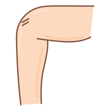 Knee doodle cartoon png