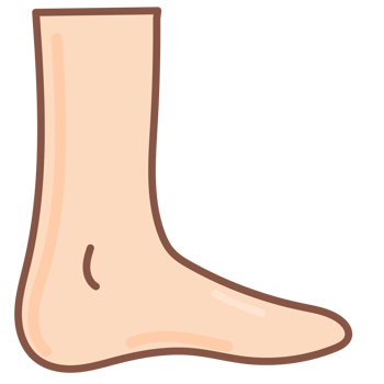 foot doodle cartoon png