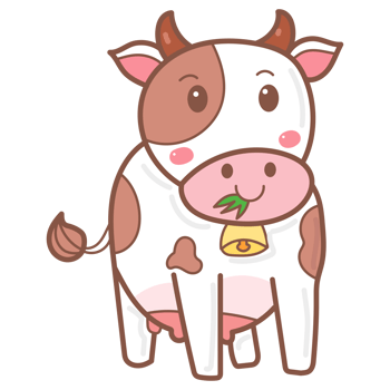 cow doodle cartoon png